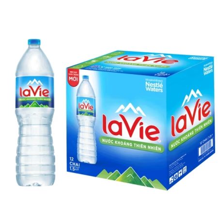Nước khoáng LaVie chai lớn 1.5l