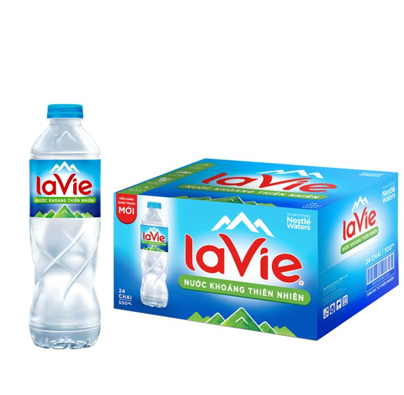 Nước suối LaVie chai nhỏ 500ml