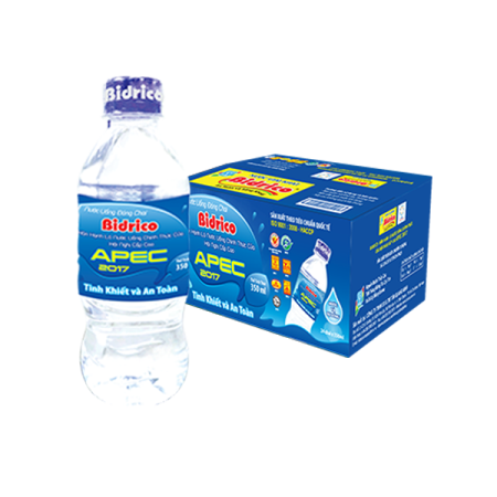 Nước suối Bidrico chai nhỏ 350ml