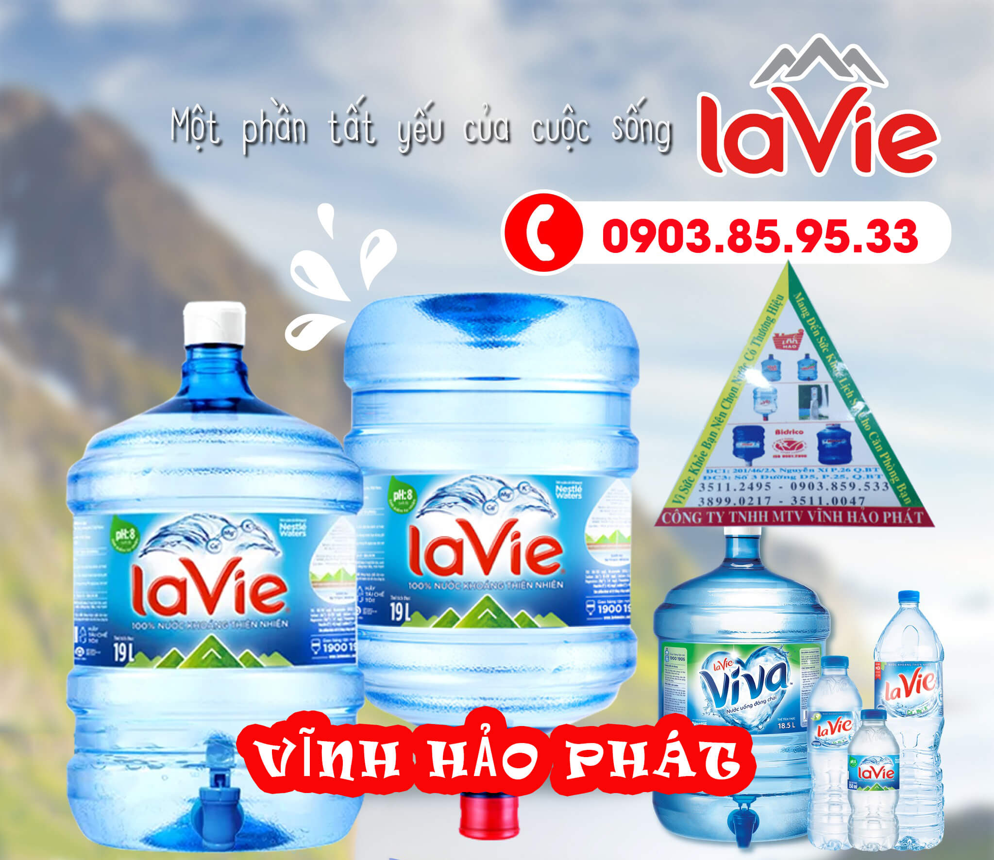 Đại lý nước khoáng LaVie Vĩnh Hảo Phát